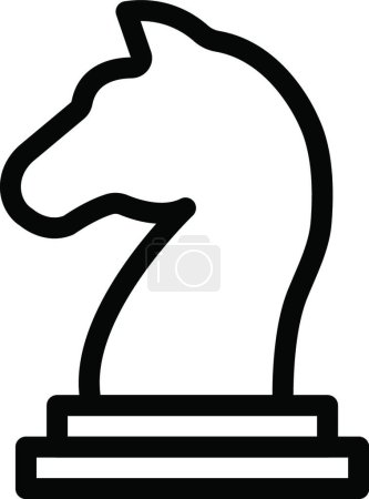 Illustration for Chess figure  web icon vector illustration - Royalty Free Image