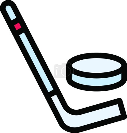 Illustration for "hockey " icon vector illustration - Royalty Free Image