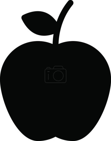 Illustration for Apple  web icon vector illustration - Royalty Free Image