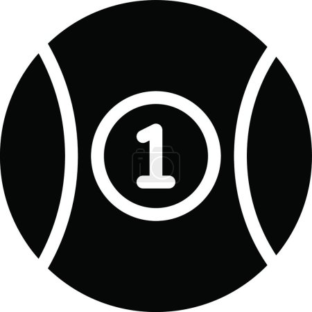 Ilustración de "snooker "" icono, ilustración vectorial - Imagen libre de derechos