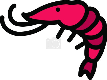 Illustration for "lobster "" icon, vector illustration - Royalty Free Image