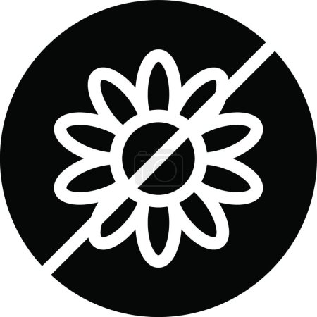 Illustration for "flower "" icon, vector illustration - Royalty Free Image