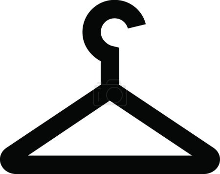 Illustration for "cloth hanger "  web icon vector illustration - Royalty Free Image