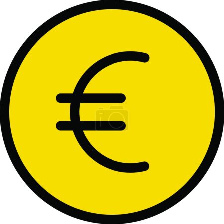 Ilustración de "moneda "" icono, ilustración vectorial - Imagen libre de derechos