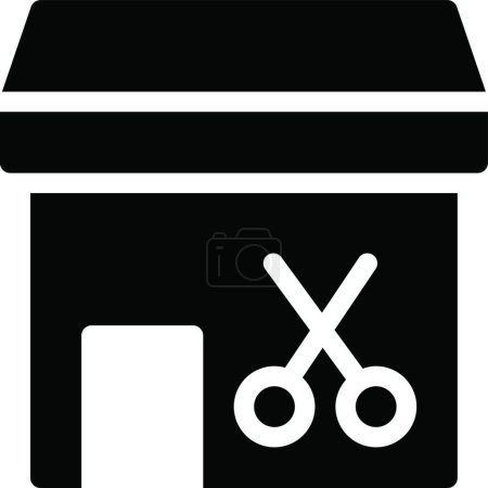 Ilustración de Salon building  icon, vector illustration - Imagen libre de derechos