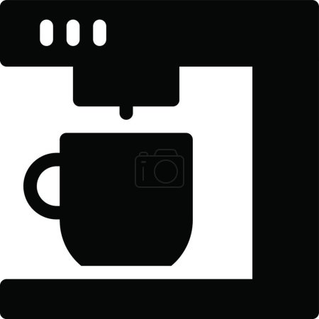 Ilustración de Icono de la cafetera, ilustración simple web - Imagen libre de derechos