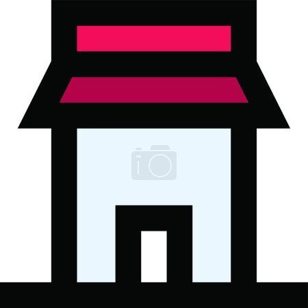 Illustration for "shop "" icon, vector illustration - Royalty Free Image