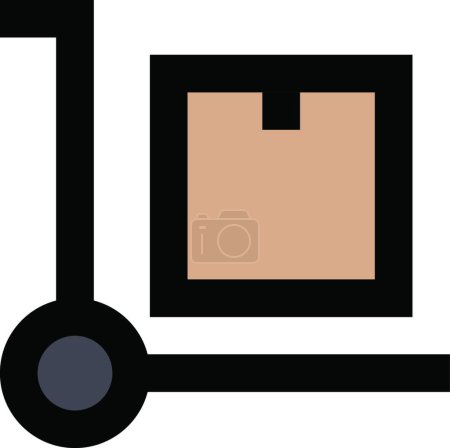 Illustration for "shipping "" icon, vector illustration - Royalty Free Image