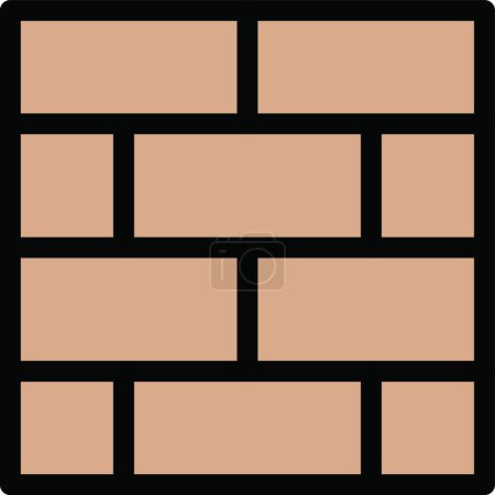 Illustration for Brickwall design, simple vector illustration - Royalty Free Image