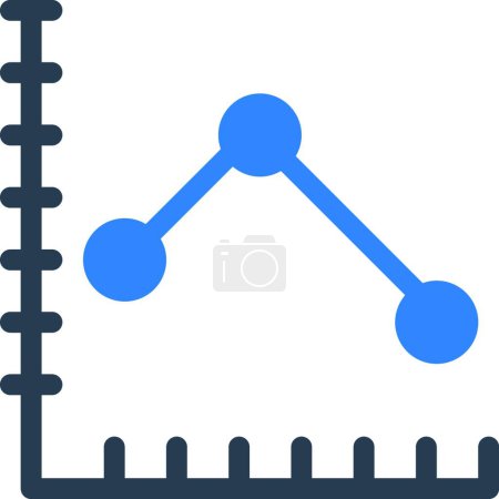 Illustration for Statistics web icon, business icon - Royalty Free Image