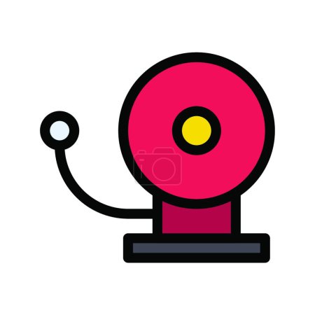 Ilustración de "campana de la escuela "icono web vector de ilustración - Imagen libre de derechos