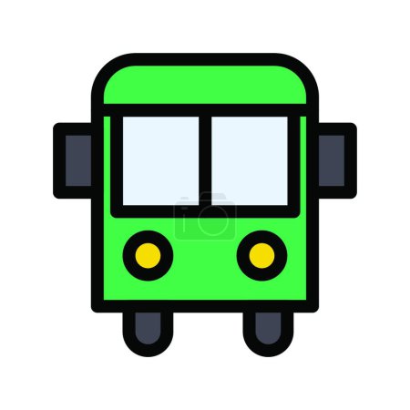 Ilustración de "autobús escolar ", ilustración vectorial simple - Imagen libre de derechos