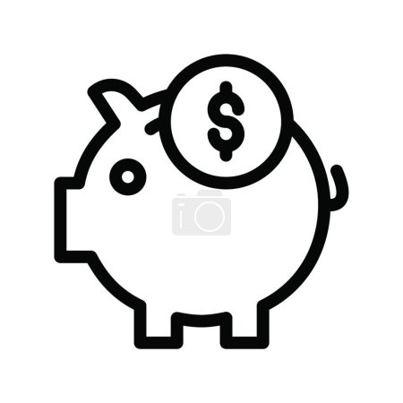 Ilustración de Piggybank icon, vector illustration - Imagen libre de derechos