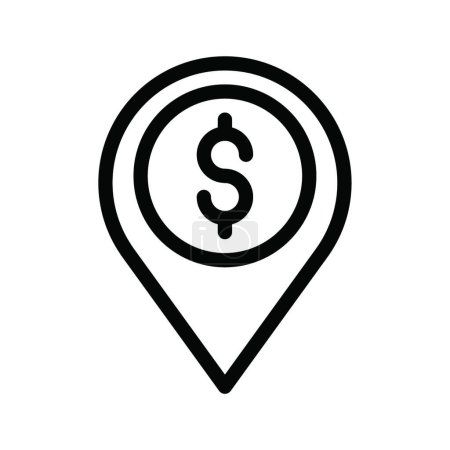 Ilustración de "banco "icono, ilustración vectorial - Imagen libre de derechos