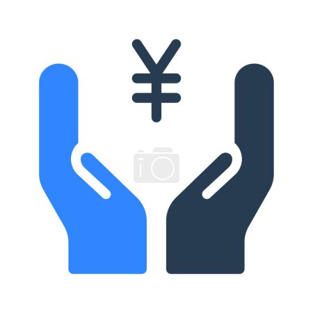 Illustration for "currency " icon, vector illustration - Royalty Free Image