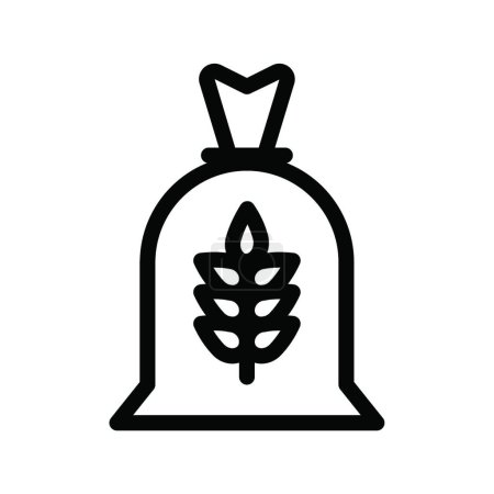 Illustration for "grain " web icon vector illustration - Royalty Free Image