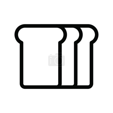 Téléchargez les illustrations : Illustration de symboles de boulangerie, modèle web - en licence libre de droit