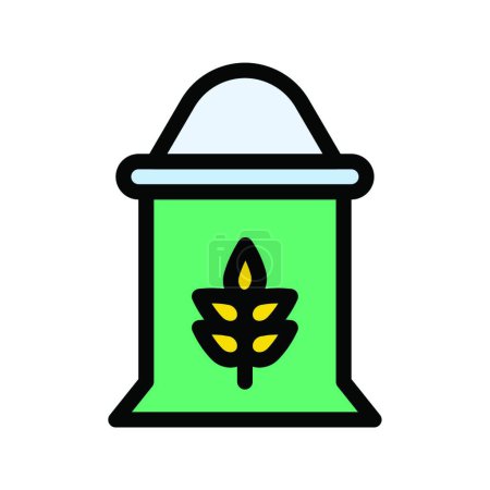 Illustration for Flour icon, vector illustration - Royalty Free Image