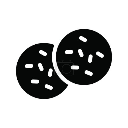 Illustration for "biscuits"  web icon vector illustration - Royalty Free Image