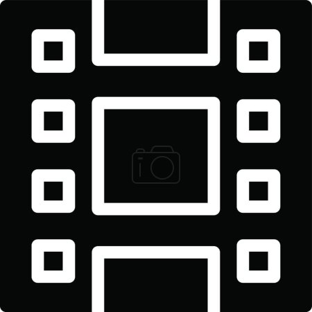 Illustration for "filmstrip " icon, vector illustration - Royalty Free Image
