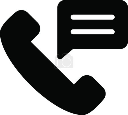 Téléchargez les illustrations : "call "icône, illustration vectorielle - en licence libre de droit