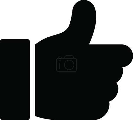 Illustration for Thumb up  web icon vector illustration - Royalty Free Image