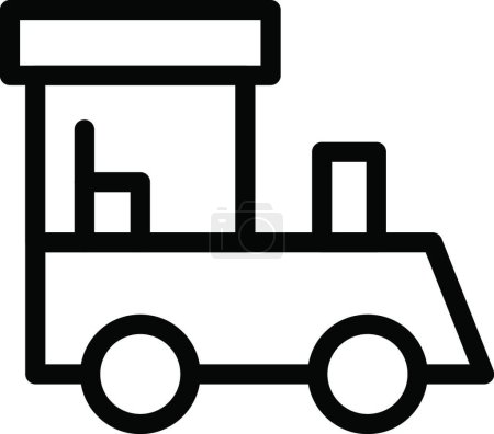 Téléchargez les illustrations : "train "icône, illustration vectorielle - en licence libre de droit