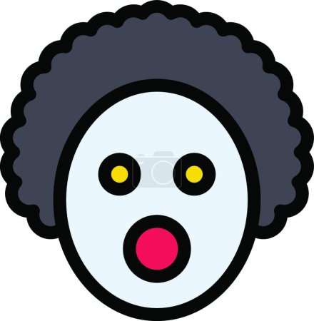 Illustration for "clown " web icon vector illustration - Royalty Free Image