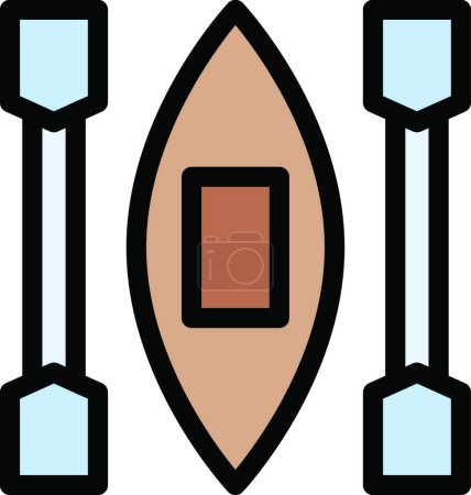 Ilustración de Paletas icono vector ilustración - Imagen libre de derechos