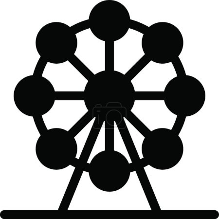 Ilustración de "rueda "icono, ilustración vectorial - Imagen libre de derechos