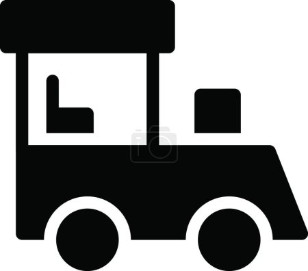 Illustration for "train " icon, vector illustration - Royalty Free Image