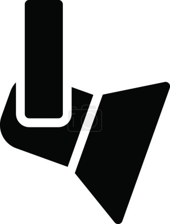 Ilustración de "lámpara "icono, ilustración vectorial - Imagen libre de derechos