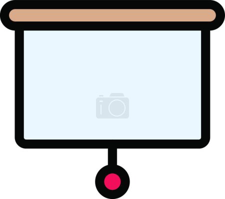 Illustration for Presentation web icon vector illustration - Royalty Free Image