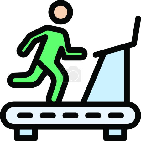 Illustration for Running icon vector illustration - Royalty Free Image