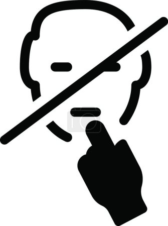 Ilustración de Icono de parada, ilustración vectorial - Imagen libre de derechos