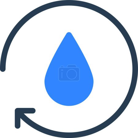 Illustration for Water drop icon vector illustration - Royalty Free Image