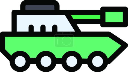 Illustration for "tank", simple vector illustration - Royalty Free Image