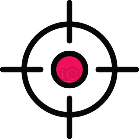Ilustración de Icono de disparar, ilustración vectorial - Imagen libre de derechos