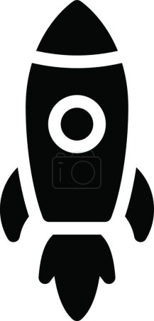 Illustration for Rocket, web simple icon illustration - Royalty Free Image