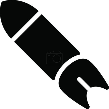 Illustration for Rocket icon vector illustration - Royalty Free Image