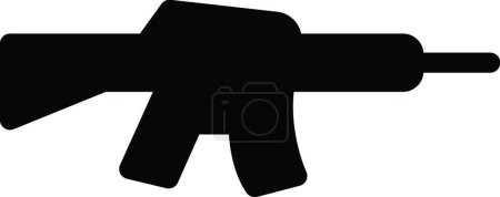 Ilustración de Icono de arma vector ilustración - Imagen libre de derechos