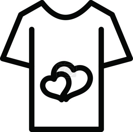 Ilustración de Icono de camisa, ilustración vectorial - Imagen libre de derechos
