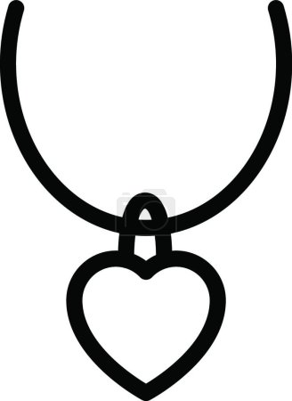 Ilustración de "corazón de medallón ", ilustración simple vector - Imagen libre de derechos