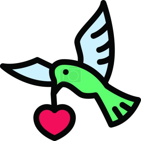 Illustration for "fly " flat icon, vector illustration - Royalty Free Image