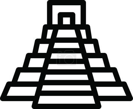 Ilustración de México icono, ilustración vectorial - Imagen libre de derechos