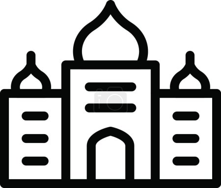 Téléchargez les illustrations : Religion islamique symbole vectoriel illustration - en licence libre de droit
