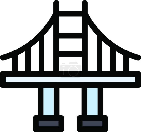 Ilustración de "California "icono plano, ilustración vectorial - Imagen libre de derechos