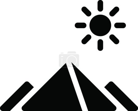 Illustration for "sun " web icon vector illustration - Royalty Free Image