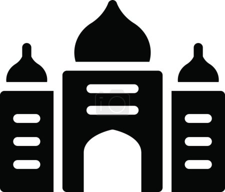 Illustration for Mosque icon vector illustration - Royalty Free Image