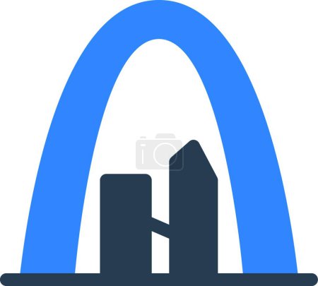 Ilustración de "hito "icono web vector ilustración - Imagen libre de derechos